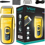 Resim Cdwishbest Mavi Stil Vgr Berber Metal 3-Speed Ayarlamak Sakal Saç Elektrikli Tıraş Makinesi Islak Kuru Şarj Edilebilir Elektrikli Erkekler Jileti Kel Kafa Tıraş Makinesi (Yurt Dışından) 
