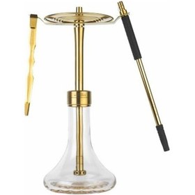 Resim E24 Big Boss Pro X 4 Titanyum Seri Gold Nargile Takımı 