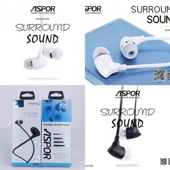 Genel Markalar Stereo Kulakiçi Mikrofonlu Kulaklık Aspor A209