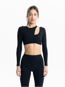Resim SAUDE ISTANBUL Bazar Uzun Kollu Cutout Spor Sütyeni 