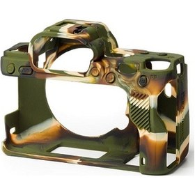 Resim Easycover Sony A7/A7 R3/A9 Silikon Kılıf Ecsa9C (Kamuflaj) 