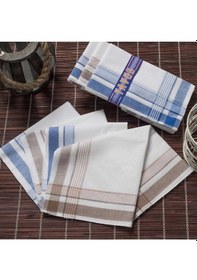 Resim Mira Home Yavuz Kutulu 39x39 Cm 12 Adet Kumaş Mendil Ym 01 Acı Kahverengi 