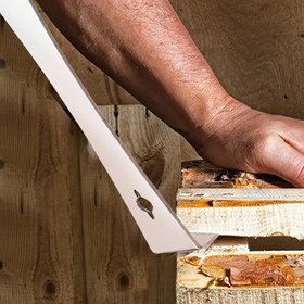 Resim 1 adet Büyük Paslanmaz Çelik Kaldıraç - Ahşap İşleri, Arı Kovanı Bakımı ve Ağır Görevler için Dayanıklı Düz Alet, Arıcılık Ekipmanı | Cilalı Bitiş | Sağlam Yapı 