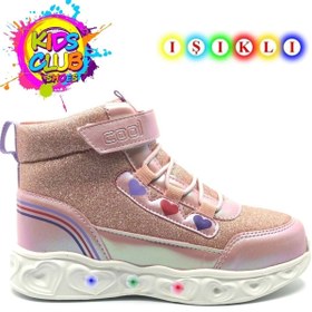 Resim Kocamanlar Ayakkabı Kocamanlar Cool Kids Kız Çocuk Bot Ortopedik Işıklı Taban Nefes Alabilir Yapı ile Spor ve Günlük Kombin 