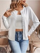 Resim babatr.com Kadın Uzun Kollu önden Düğmeli Triko Ceket 