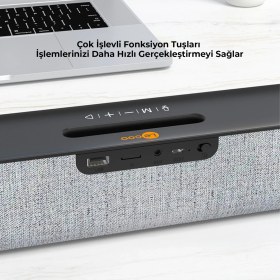 Resim Lecoo DS108 Kablosuz Bluetooth 10W Soundbar Taşınabilir Stereo Hoparlör Siyah 