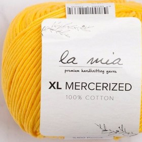 Resim La Mia XL Mercerized Koyu Sarı El Örgü İpi - 181 - 33771 