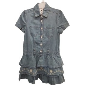 Resim Kız Çocuk Kot Elbise Mavi (493502756)-2-3 Yaş-Kot Mavi 