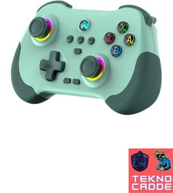 Resim beboncool Z01 PC/IOS/PS4/PS3/Switch/ANDROID Telefon Tablet Titreşimli RGB Bluetooth Joystick Gamepad 