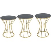 Resim Brc Cadde Zigon Model Metal Çelik Gold Renk Kaplam Siyah Mermer T (401328224) 