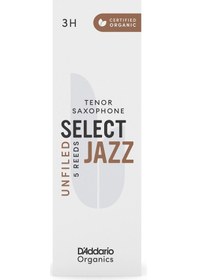 Resim D'addario Orrs05tsx3h Organic Select Jazz Unfiled Tenor Saksafon Kamışı No: 3 Hard Profesyonel/caz - 5'li Paket Kimyasalsız Organik Tarım Sertifikalı Ve Güçlü Projeksiyon 