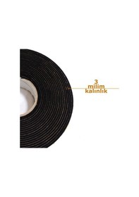 Resim Kapı Pencere Bandı / Yapışkan Bantlı Sünger / Epdm-3Mmx40Mm-Siyah-10 Metre 