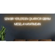 Resim Twins Led Seni Bir Yerlerden Çıkarıyor Gibiyim Mesela Hayatımdan Yazılı Neon Tabela Amber Model:model:17563366 