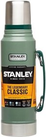 Resim Stanley Klasik Vakumlu Paslanmaz Çelik Termos, Yeşil, 1 L, Çift Duvar Yalıtımı, Makinede Yıkanabilir, 11.7W x 35.8H cm 