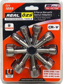 Resim Real Özs 9 Parça Manyetik Somun Adaptörü 