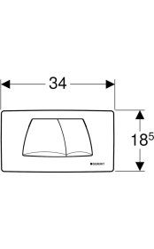 Resim Geberit Twinline Kumanda Paneli 115888461 