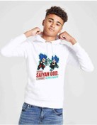 Resim Anime Dragon Ball Baskılı Unisex Çocuk Kapüşonlu Beyaz Sweatshir (529028447) Beyaz 
