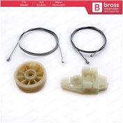Resim Citroen C3 MK1 2002-2010 5-Kapı İçin Ön Sol Cam Kriko Tamir Seti 