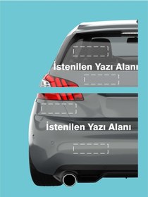 Resim Kişiye Özel Yazı Reklam Tekne Oto Motor Karavan Araç Sticker 