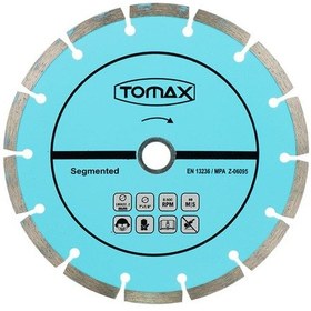 Resim Tomax Segmentli Elmas - Beton Taş Kesici Testere 180x2.2x22 