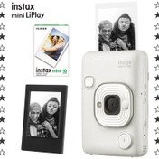 Resim Instax Mini Liplay Hybrid Misty Fotoğraf Makinesi + 10'lu Mini Film + Çerçeve Set 