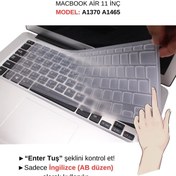 Resim Mcstorey Macbook Air 11inç Klavye Koruyucu (UK-İNGİLİZCE) A1370 A1465 Modelleri Ile Uyumlu 