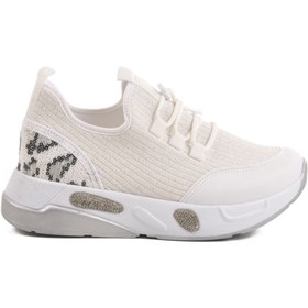 Resim AYAKMOD Beyaz Anorak Bağcıklı Kadın Sneaker 702417 Z 