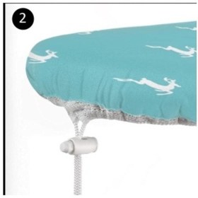 Resim Gercella Hediyeli Comfort Turkuaz Ütümasası Örtüsü 