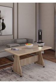 Resim Genel Markalar Tekerlekli Mdf Masa %100 Mdf Salon Orta Sehpa Yemek Masası Ofis Sehpa 