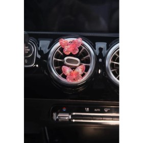 Resim Tasarım Arabam Kırmızı Kelebek Klima Süsü 2 Adet 