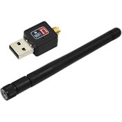 Resim qasul 300Mbps 2DBI Antenli Mini Wireless USB Adaptör Wifi Uydu Alıcı 