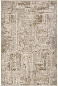 Resim Cool Halı Venedik Krem Vizon Halı Soyut Geometrik Desenli Makine Dokuması Modern Oturma Odası Salon Halısı 
