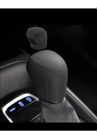Resim Toyota Corolla 2019-2026 Uyumlu Siyah Silikon Vites Topuzu Kılıfı 