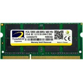 Resim 4 GB Ddr3 1600MHZ Twınmos 1.35 CL11 Nb MDD3L4GB1600N 
