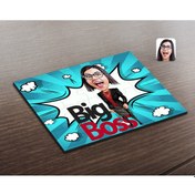 Resim Kişiye Özel Kadın Big Boss Karikatürlü Ahşap Puzzle-2 