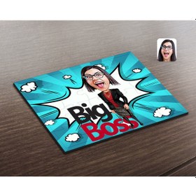 Resim Kişiye Özel Kadın Big Boss Karikatürlü Ahşap Puzzle-2 