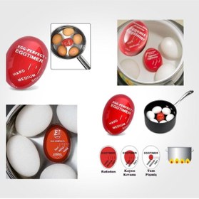 Resim FırsatVar Yumurta Zamanlayıcı Kaysı Kıvamında Yumurta Pişirme Aparatı 