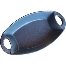 Resim Karokstore Oval Fırın Kabı Dış Döküm Iç Seramik-Lacivert 