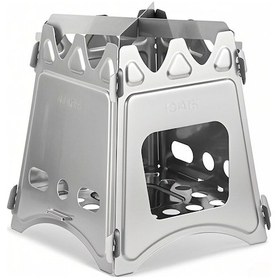 Resim Youmex Paslanmaz Çelik Katlanır Kamp Ocağı - Taşınabilir Ve Hafif 125x125x160mm Çok Renkli 