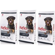 Resim Reflex Kuzu Etli ve Pirinçli Yetişkin Köpek Maması 3 x 3 KG 