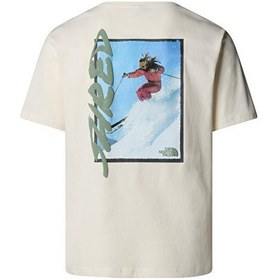 Resim The North Face U Nse Slopes Relaxed S/s Tee-graphic Unisex Outdoor Tişörtü Nf0a8e4eqlı1 Beyaz Beyaz 