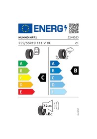 Resim Kumho 255/55 R19 111V Crugen HP71 M+S 4x4 Yaz Lastiği 2024 