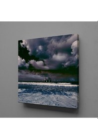Resim Deniz Ve Gökyüzü Kanvas Tablo 30x30cm 