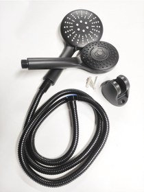 Resim Ikili Lüks Siyah Fonksiyonlu Banyo Duş Başlığı Seti Arv0027 Diğer 