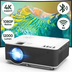 Resim Projektör 5G WiFi ve Bluetooth 5.1 - 13000 Lümen 1080P - 4K Destekli TMY