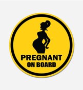Resim CarMagnet Pregnant On Board - Esnek Ve Evrensel Mıknatıslı Tak-çıkar Aksesuar 