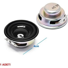 Resim Mini 4 cm 4 Ohm 3w Hoparlör Yuvarlak Speaker 3 Watt Ses Müzik Amfi Ses Oluşturucu Yüksek Kalite 