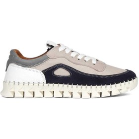 Resim Celal Gültekin Kadın Vizon Bağcıklı Kalın Tabanlı Lacivert Süet Deri Sneaker 