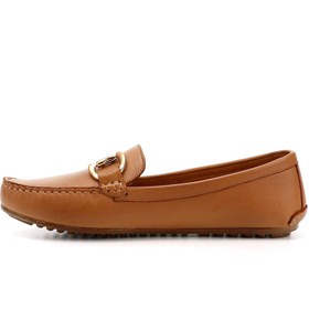 Resim Gönderi(r) Kadın Taba Antik Tokalı Rok Hakiki Deri Comfort Loafer 
