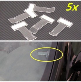 Resim Novahub 5 Adet Araba/araç Aksesuarı Park Bileti İzin Kartı Bilet Tutucu Klip Etiket 